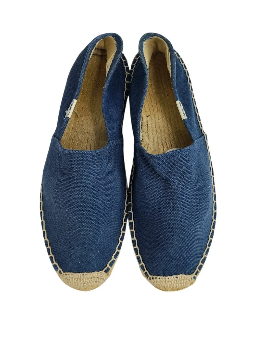 Soludos Blue Cotton Canvas Slip-on Espadrilles Women's Size 9